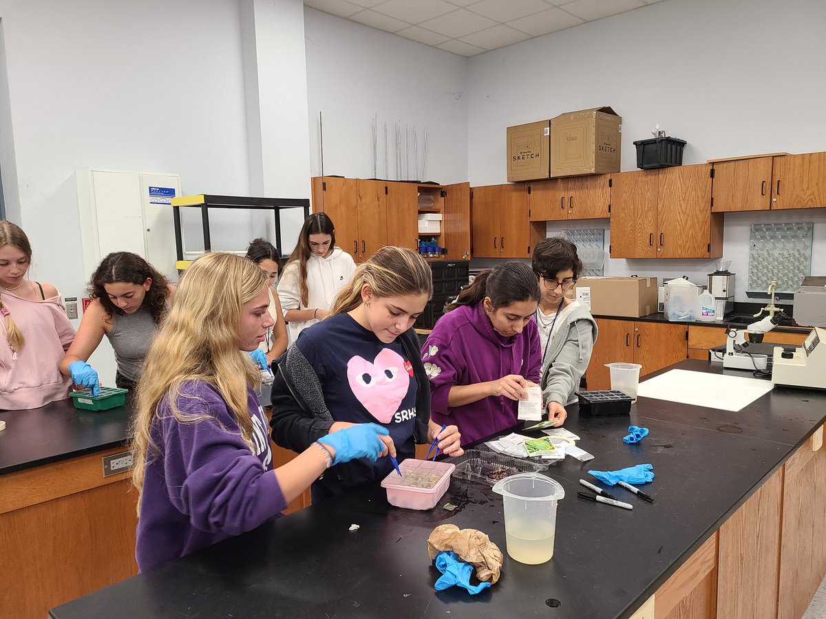 I made sure to have my Honors Bio students here at Spanish River HS to start some plants for our indoor  Hydroponics Greenhouse too. And did some great reviewing making concept maps for a Plants Test too!😀👍🐠🦈