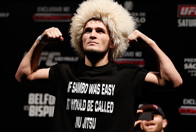 Never forget when <a href="/TeamKhabib/">khabib nurmagomedov</a> wore this shirt.

Islam showed tonight that there are levels. Crazy win. #UFC280