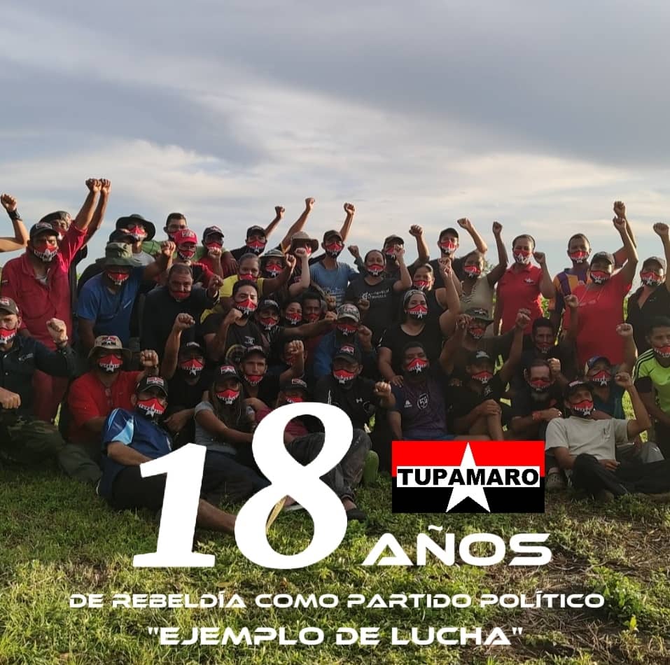 Hoy cumplimos 18 Años cómo Partido Político  seguimos trabajando como movimiento desde las catacumbas con y por el pueblo.
#18AñosDeRebeldia
#TupamaroRebelde
