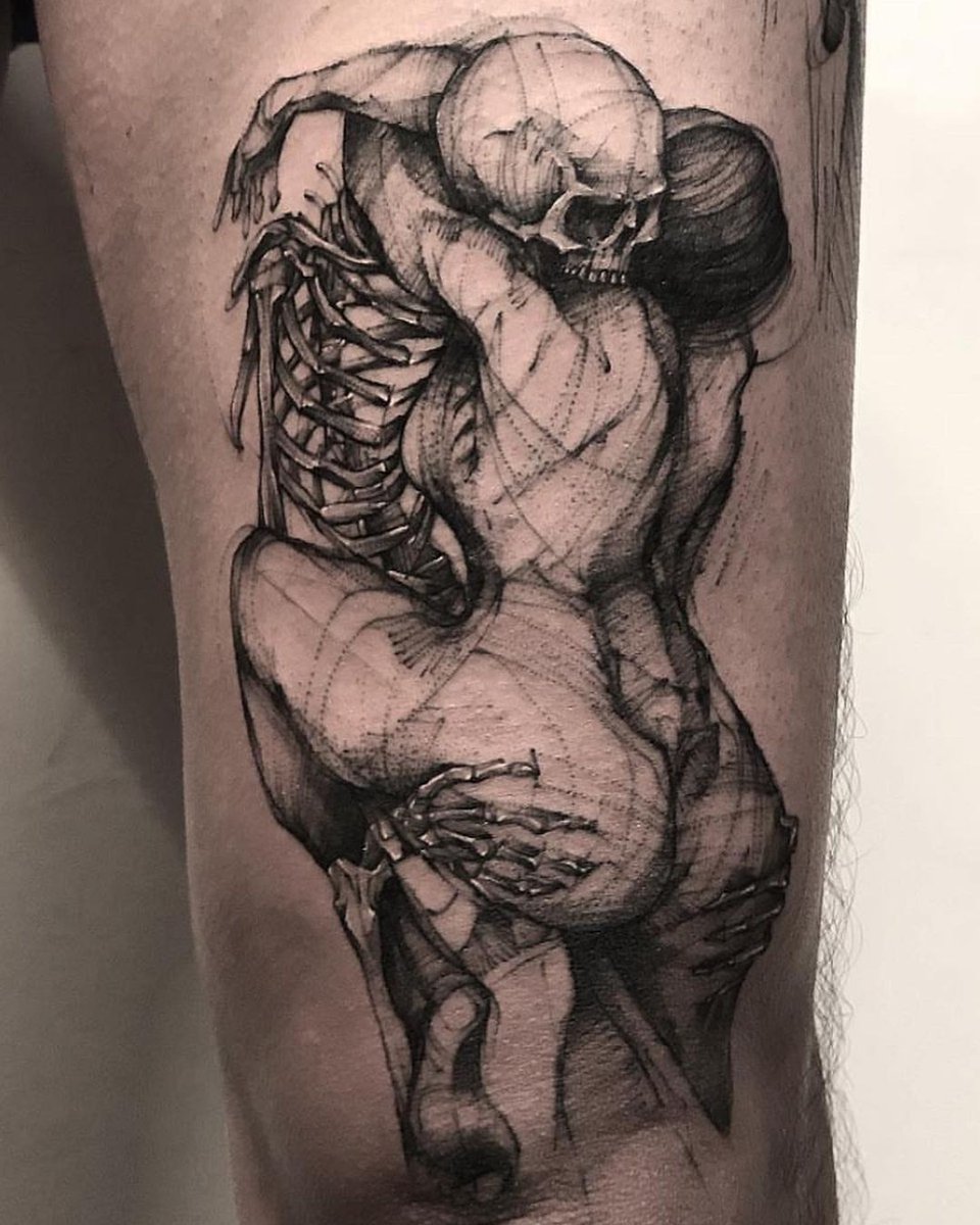 Inkedmag's tweet photo. Stunning hand drawn work from @bk_tattooer on IG https://t.co/w51PlwPLdb