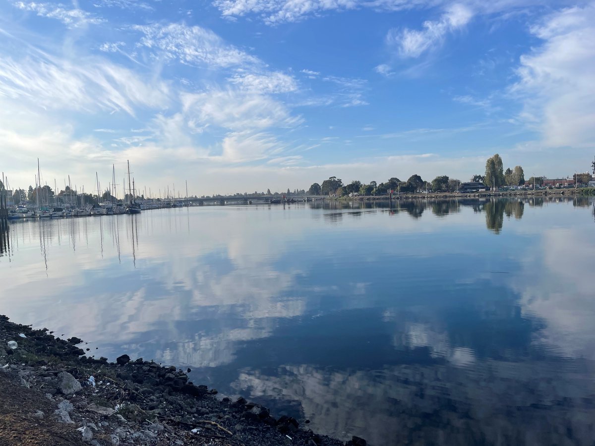 We never tire of it! This is the view we see every day - it's surprising we get any work done as we're simply awestruck! #YouDonKnowOakland #BrooklynBasin @VisitOakland