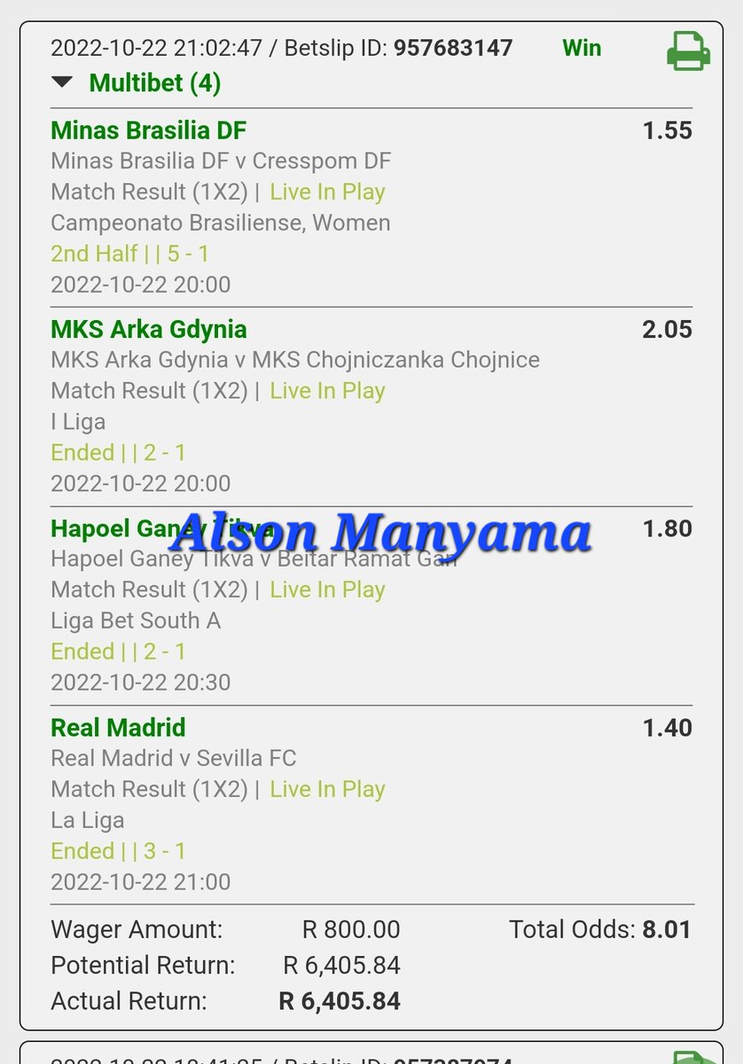 AlsonManyama's tweet photo. 💥 💥Boom Betway Win R6 405.84

Focusing on winning only..... Things happen for me, not to me (Jay Z, 2022) https://t.co/pDWacOgecd