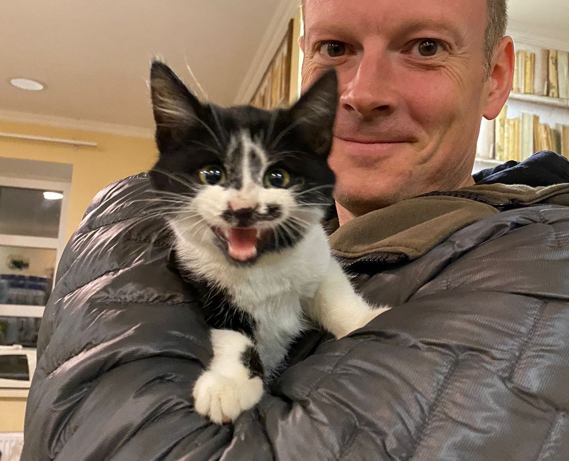 natemook's tweet photo. Happy #Caturday from Kharkiv, Ukraine! 🇺🇦 This little kitten was evacuated today from the front line by my friends @SaveukraineUs. His mom had died, but he’s now in good hands. And with your donations, we’re getting pet food &amp; carriers for the evacuation teams! #CatsOfUkraine 🐱 https://t.co/tcz0wYIV1S