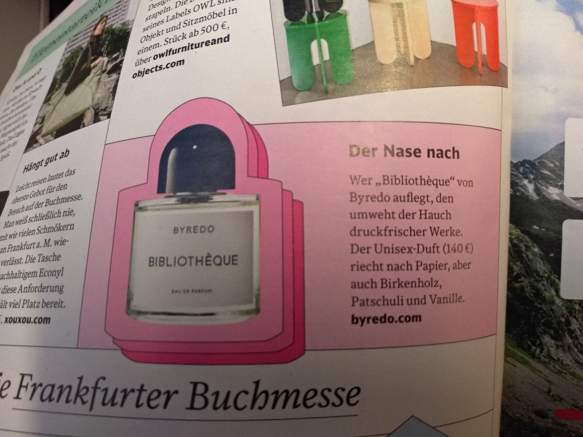 BeierMirijam's tweet photo. Gerade auf dem Rückweg vom @FernstudiumIBI im Zug in #dbmobil entdeckt: der Duft für Bibliothekar:innen??? 😂 Ich bin etwas verwirrt... https://t.co/H8xuRwhs82