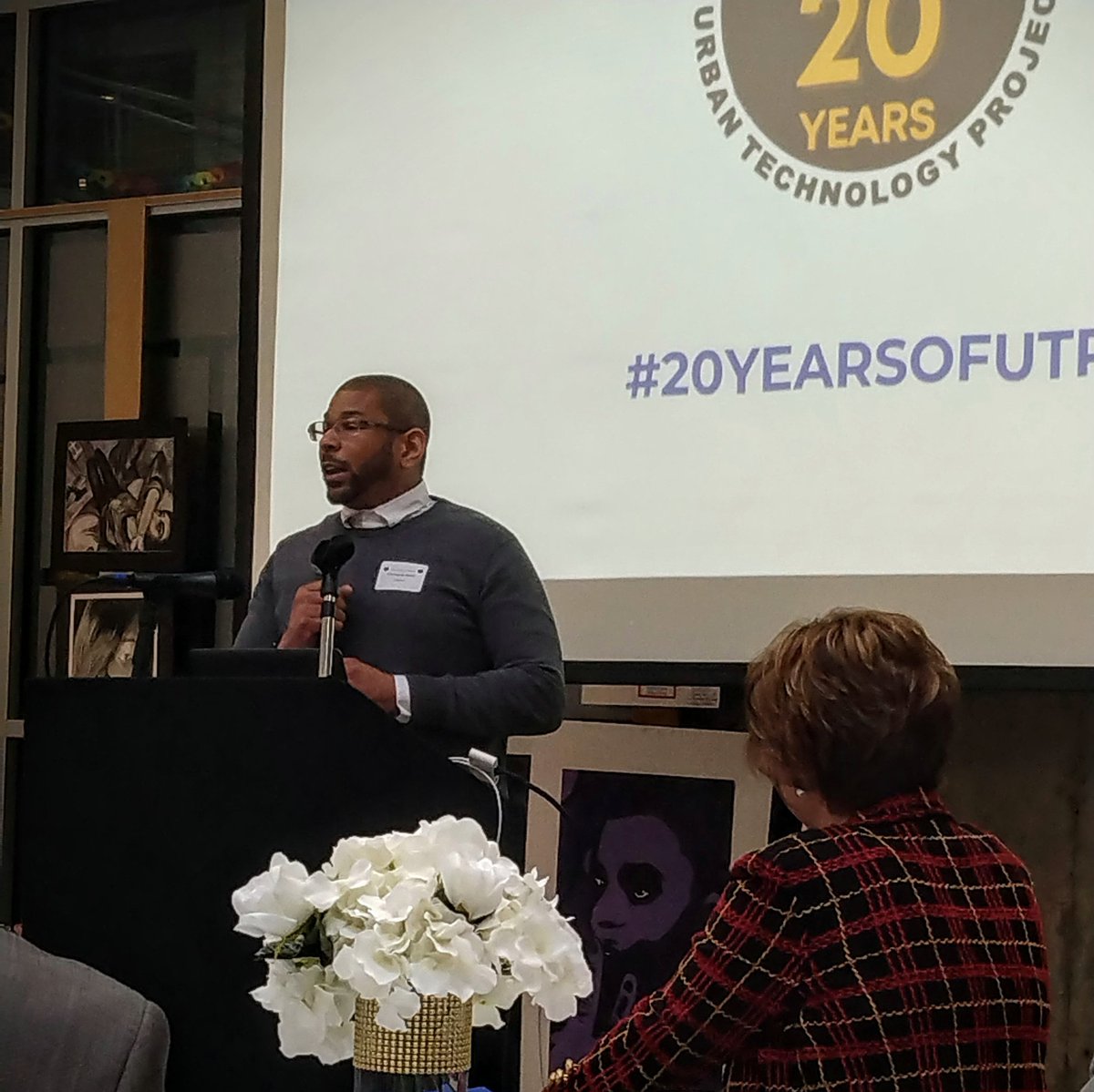 PhillyUTP's tweet photo. UTP Alumnus, Christopher Brown, shared how his time as an apprentice provided a launchpad for a career in IT that included 5 years as CIO for an HBCU.
"Take a chance on UTP. Take a chance on yourselves. That is the greatest investment that you can make."
#20yearsofUTP https://t.co/nWdktBOQlR