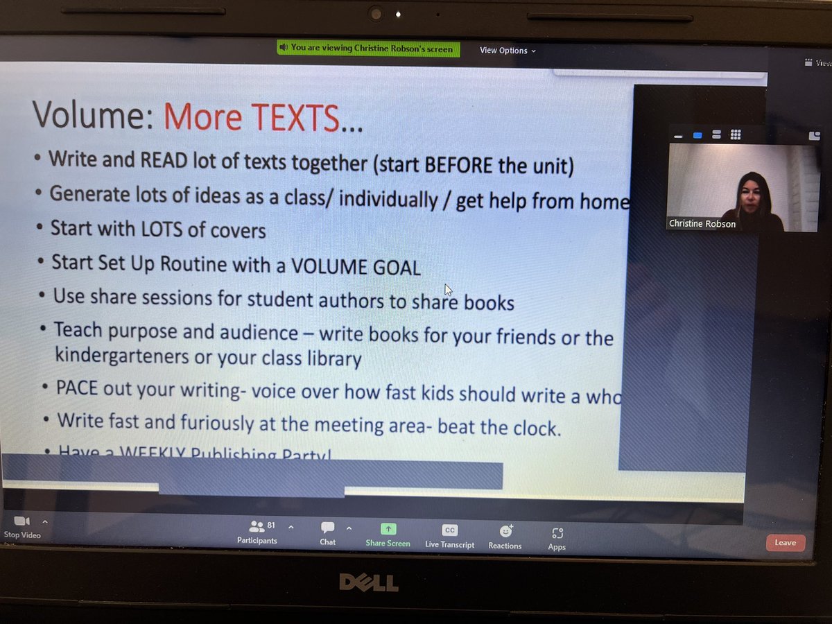 PreissStacey's tweet photo. Feeling inspired and invigorated after attending the TC Saturday Reunion virtual workshops! Teachers are learners too! @TCRWP @ViolaAchieves https://t.co/s6VWrFOMIz