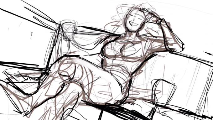 From first sketch to lineart 