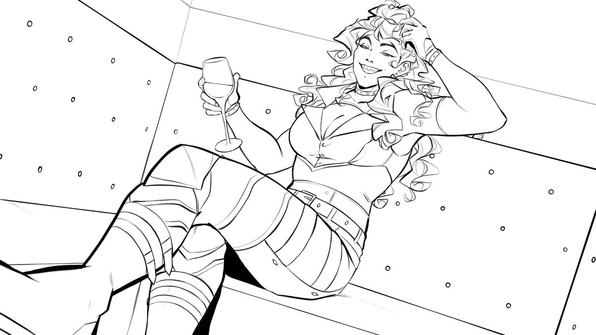 From first sketch to lineart 