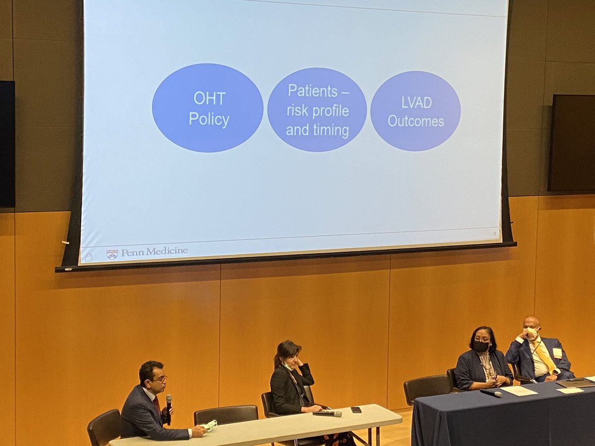 drhansie's tweet photo. The great debate - VAD vs Transplant @PennCardiology @PennCME @mikeibrahimmd @pennsurgery https://t.co/DKlRPlLoOu