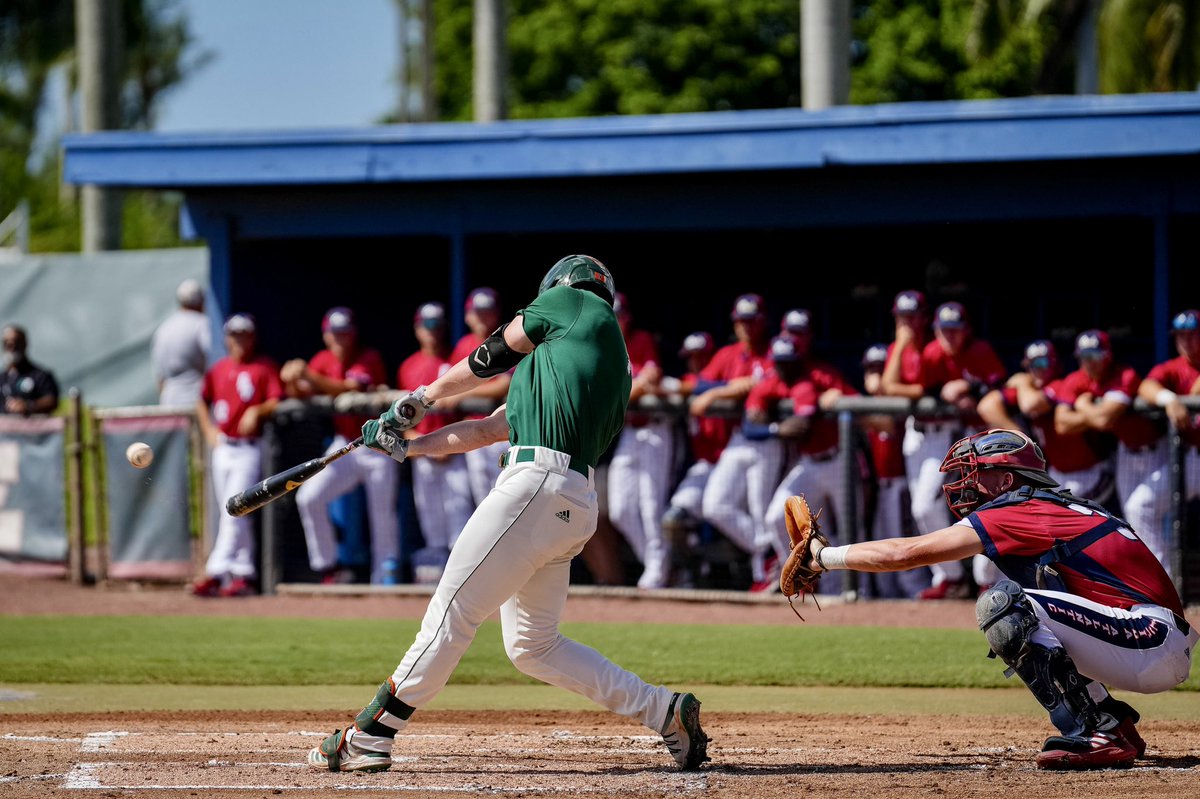 Miami Hurricanes Baseball (@canesbaseball) on Twitter photo T1 | Zach Levenson trades places with Yohandy Morales to put the Hurricanes on the board!
Miami 1, FAU 0 T1 | Zach Levenson trades places with Yohandy Morales to put the Hurricanes on the board!
Miami 1, FAU 0