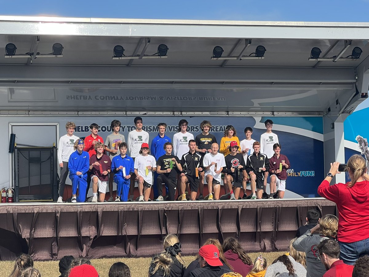 _CoachM's tweet photo. Boys team finishes 15th at Semi-State!

@Nate_Burns3 finished 18th overall and advances to next week’s State Finals for the 2nd year in a row! Nate becomes Mooresville’s 2nd 2️⃣ time state qualifier. 

@MHSBeMOORE 
@MrsvlPioneers https://t.co/ZJ6Ko0cJFk
