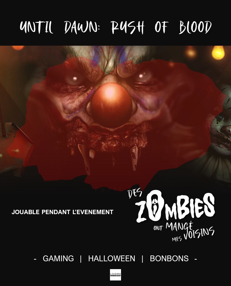 LNumeriques's tweet photo. Vous voulez tester votre sang froid ?
Venez vous mesurer au rail shooter horrifique en réalité virtuelle Until Dawn : Rush of Blood.
Jouable à notre soirée #Halloween "Des Zombies ont Mangé mes Voisins !" à Ivry-sur-Seine.

S'inscrire : https://t.co/vPlZXZLaq7
#ivry #ivrysurseine https://t.co/F68oirx3mI