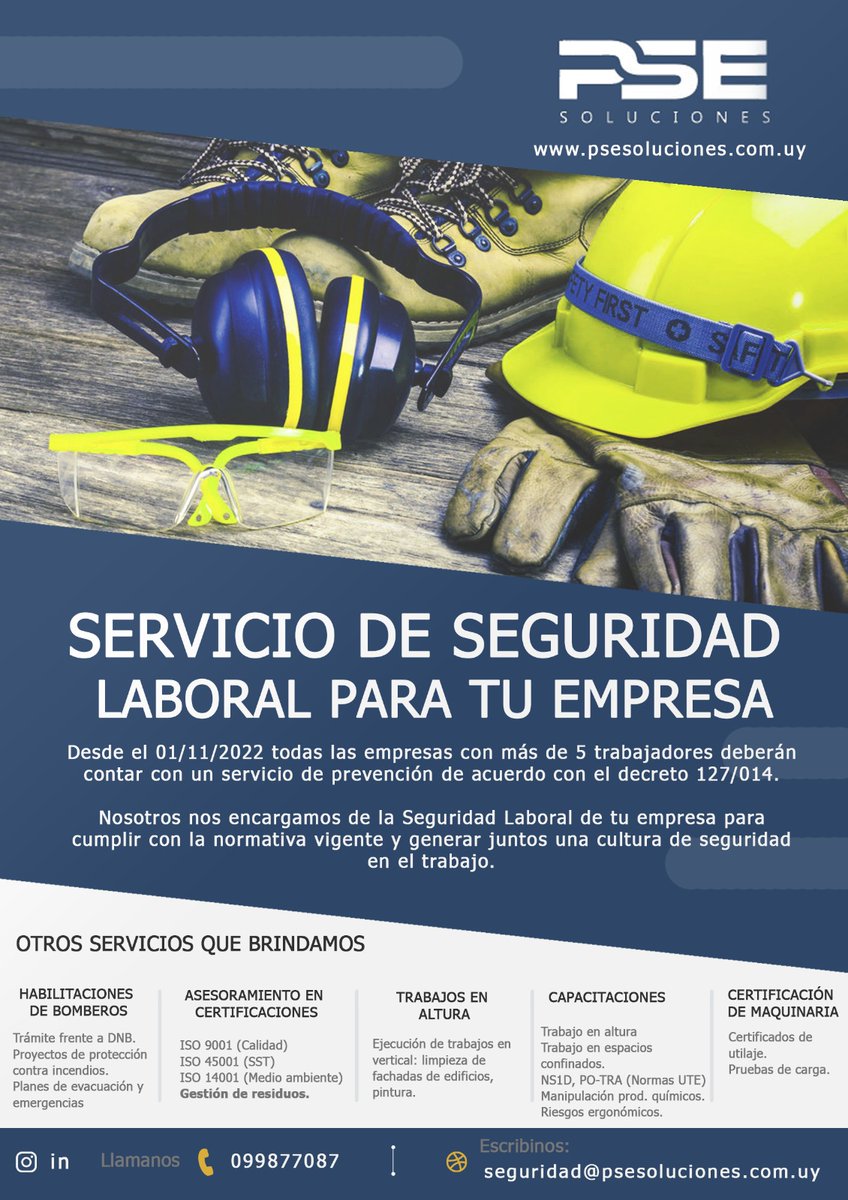 Sabiper's tweet photo. Brindamos Servicio de Seguridad Laboral para tu empresa👷🏻‍♀️👷🏻‍♀️
Contactanos. https://t.co/lAmeJdENeu