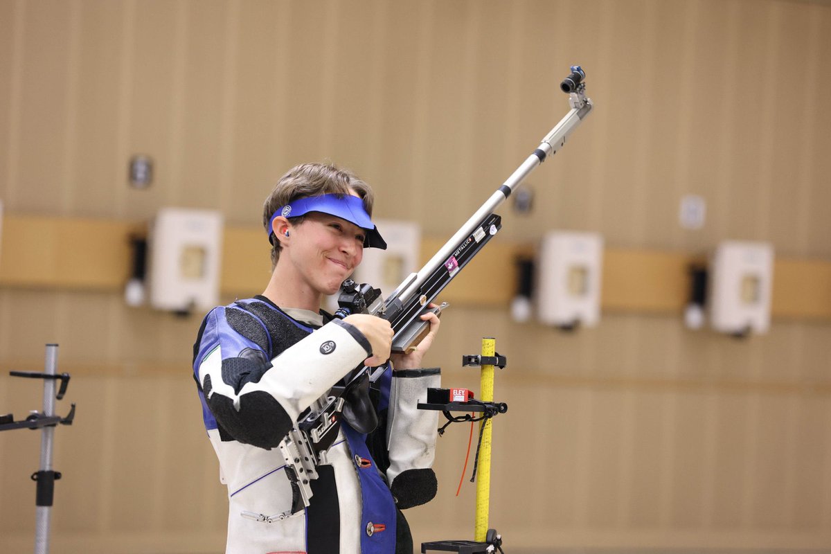 USAShooting's tweet photo. Congrats to Sagen Maddalena, Sarah Beard, and Mary Tucker on their 8th place finish in Womenโs Team 50m Rifle 3P at Worlds! ๐๐บ๐ธ
#USASWorlds #TeamUSA https://t.co/2yrdYzJCH2