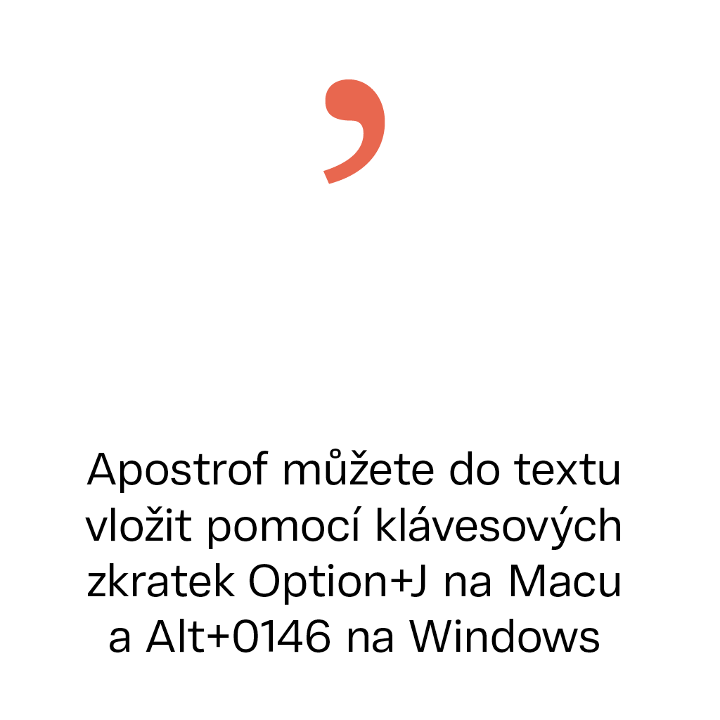 Apostrof se v češtině příliš nepoužívá, možná proto se při jeho psaní často chybuje. V Typoknize se dozvíte, jak se apostrof píše správně a jaký má význam v češtině.
#typokniha #apostrof