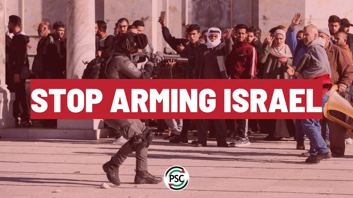 As Israel continues to escalate its brutal violence & repression against Palestinians, we must make sure that our call for the UK to #StopArmingIsrael is louder than ever. WRITE TO YOUR MP to demand the UK end its complicity in Israeli apartheid➡️bit.ly/StopArmingIsra…