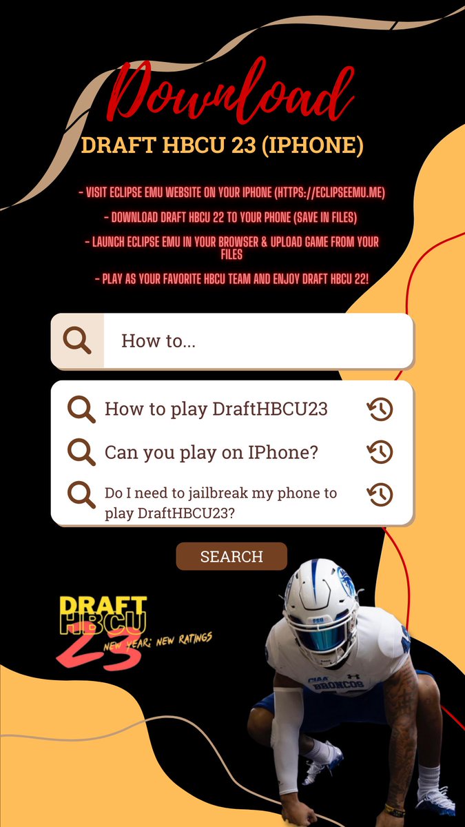 NFLMaliik's tweet photo. All I need today is 25 more downloads to hit 1000 for #DraftHBCU23 ๐ฎ
Last chance to play with your favorite HBCU stars-turned-rookies incl. Mark Evans, Isaiah Land, Aubrey Miller, Shaq Davis, Alfonzo Graham & more
DL: https://t.co/MknZuuaalY
https://t.co/lDDA3kCKMs