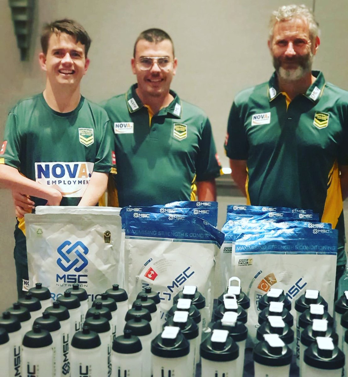 Massive thanks to @Kippislegend of @AnonyMindOnline and @nicky_edmonds of @MSCNutritionCo for the sponsorship and supplements. These are massive help and will aid our recovery going in to the @RLWC2021. Thank you from the @PDRLA_RUGBY team. @Kangaroos @NRL @NSWPDRLA @QLDmaroons