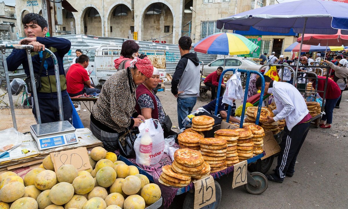 рынок в киргизии