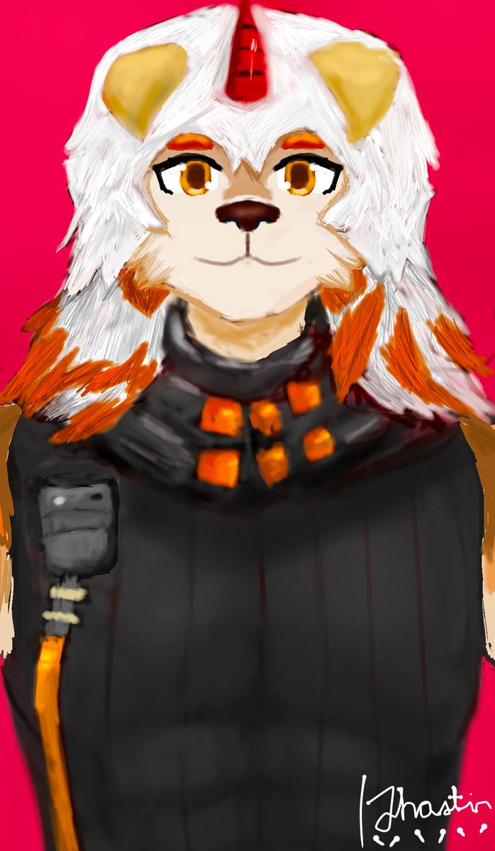 Practicing with a new tablet. 
Hung Arknights