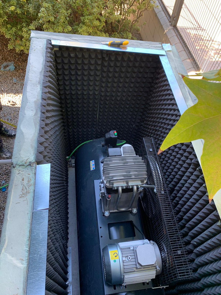 ignofoc's tweet image. Protegemos y insonorízanos un compresor , Gracias a @GrupAir_SA por la confianza depositada.