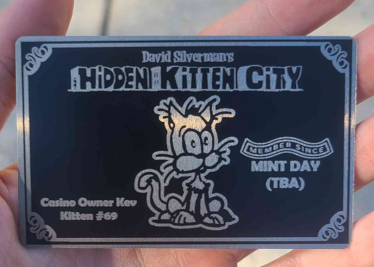 Thirsty Customs (@thirstycustoms) on Twitter photo Giving away my last 10 pre-reveal hidden kitten city metal cards. The cards will display your discord ID and member since the day u joined HKC sever OR reveal.
Follow <a href="/HiddenKittenCTY/">Hidden Kitten City - SOLD OUT</a>
Follow this account
RT this tweet x.com/HiddenKittenCT…
Join us and David live! Giving away my last 10 pre-reveal hidden kitten city metal cards. The cards will display your discord ID and member since the day u joined HKC sever OR reveal.
Follow <a href="/HiddenKittenCTY/">Hidden Kitten City - SOLD OUT</a>
Follow this account
RT this tweet x.com/HiddenKittenCT…
Join us and David live!