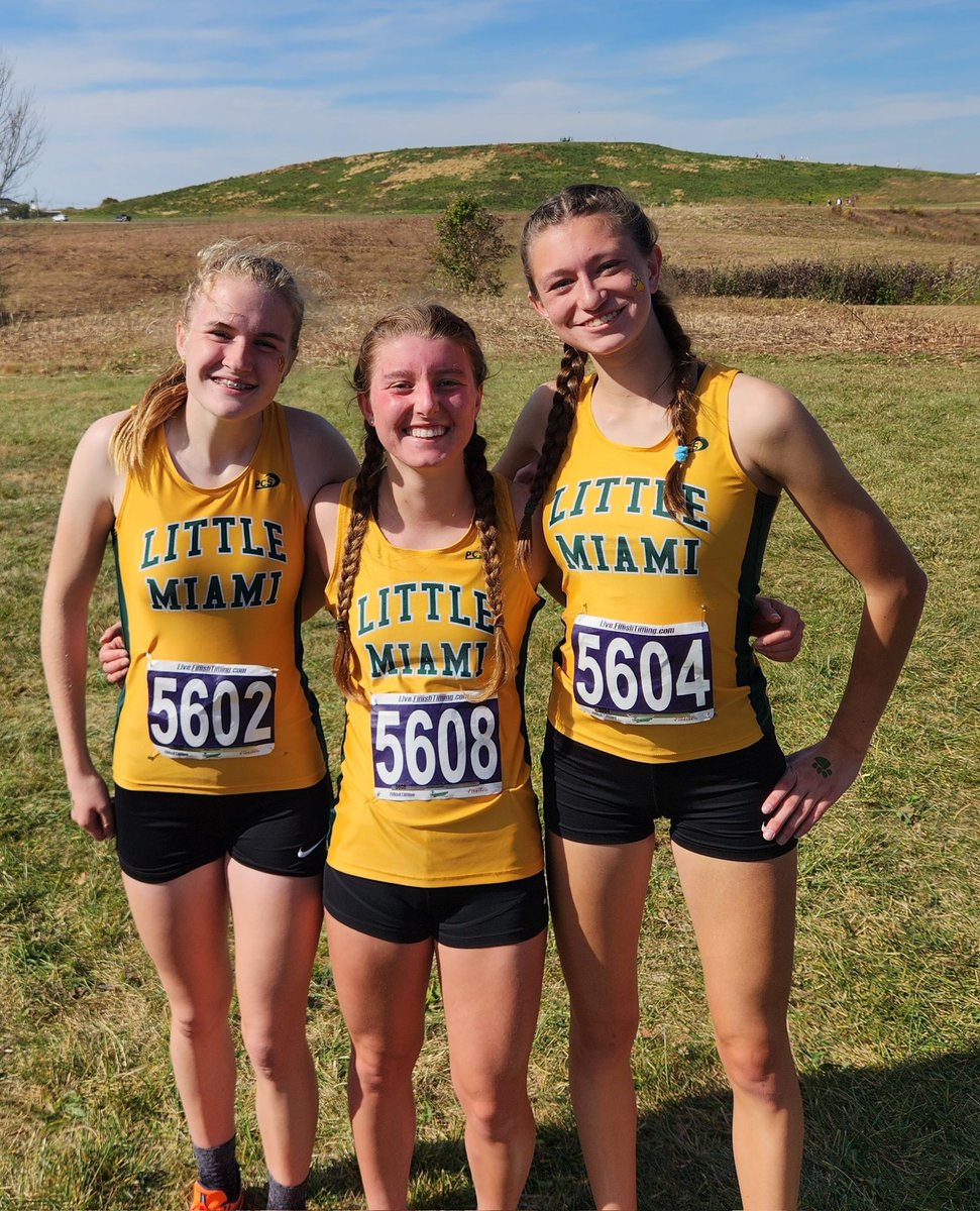 LittleMiamiXC's tweet photo. Little Miami girls Cross Country qualify three for Regionals! Grace Biddle 4th, Mackenzie Evans 8th and Kaia Woolfe 13th. Great job by the Lady Panthers!

@LM_Athletics @LM_Schools https://t.co/5N7Fh80nFF