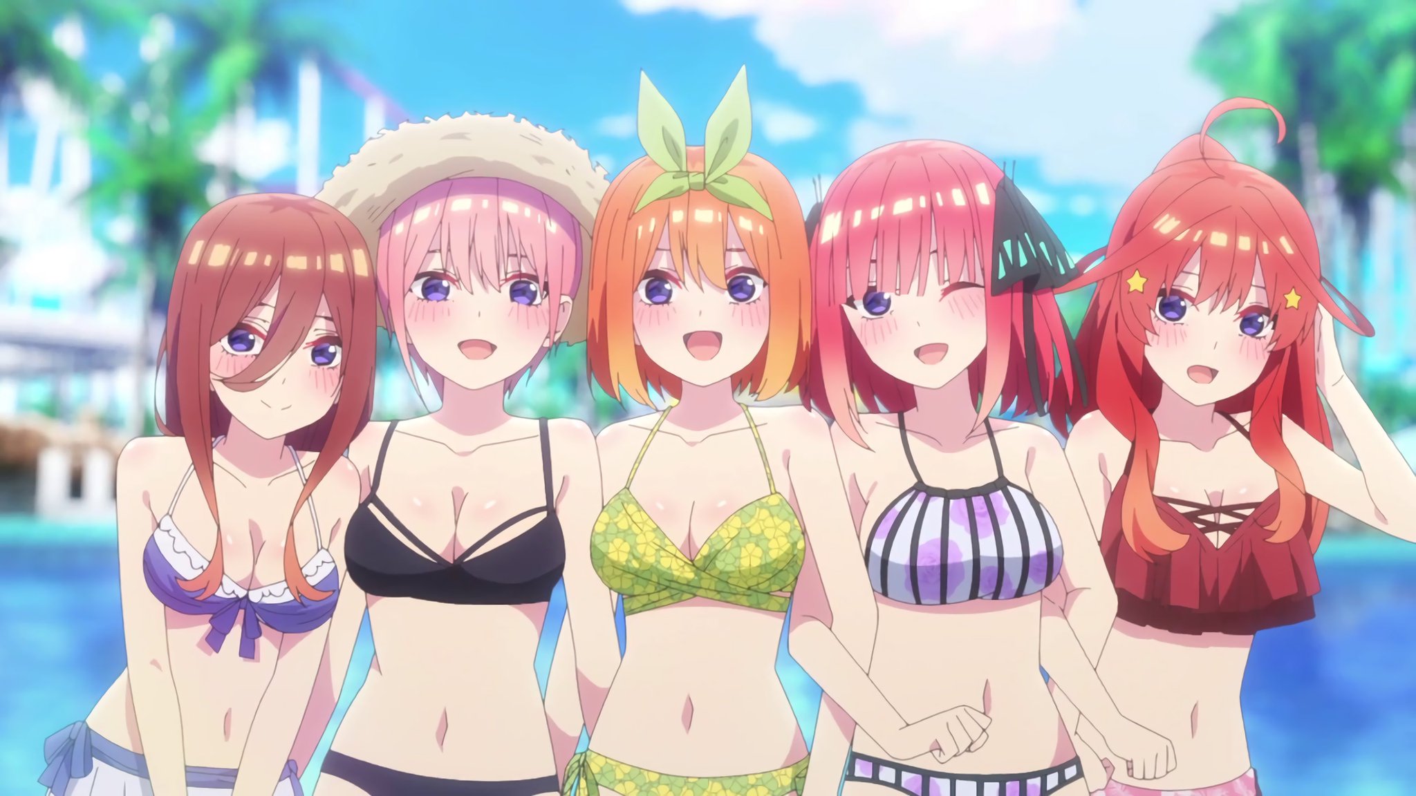 The Quintessential Quintuplets ∽ Special Unveils New Beachy Preview Images  - Anime Corner