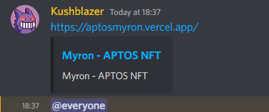 KushKitchen420's tweet photo. Thanks to our owner @Kushblazer0420
 
Our DAO managed to secure over 50+ FREE Myrons🔥 (Floor price now 0.75 APTOS )

Join the discord or miss out... ur choice!😈
https://t.co/N1zojjAYlH https://t.co/QgMZNAQ1F4