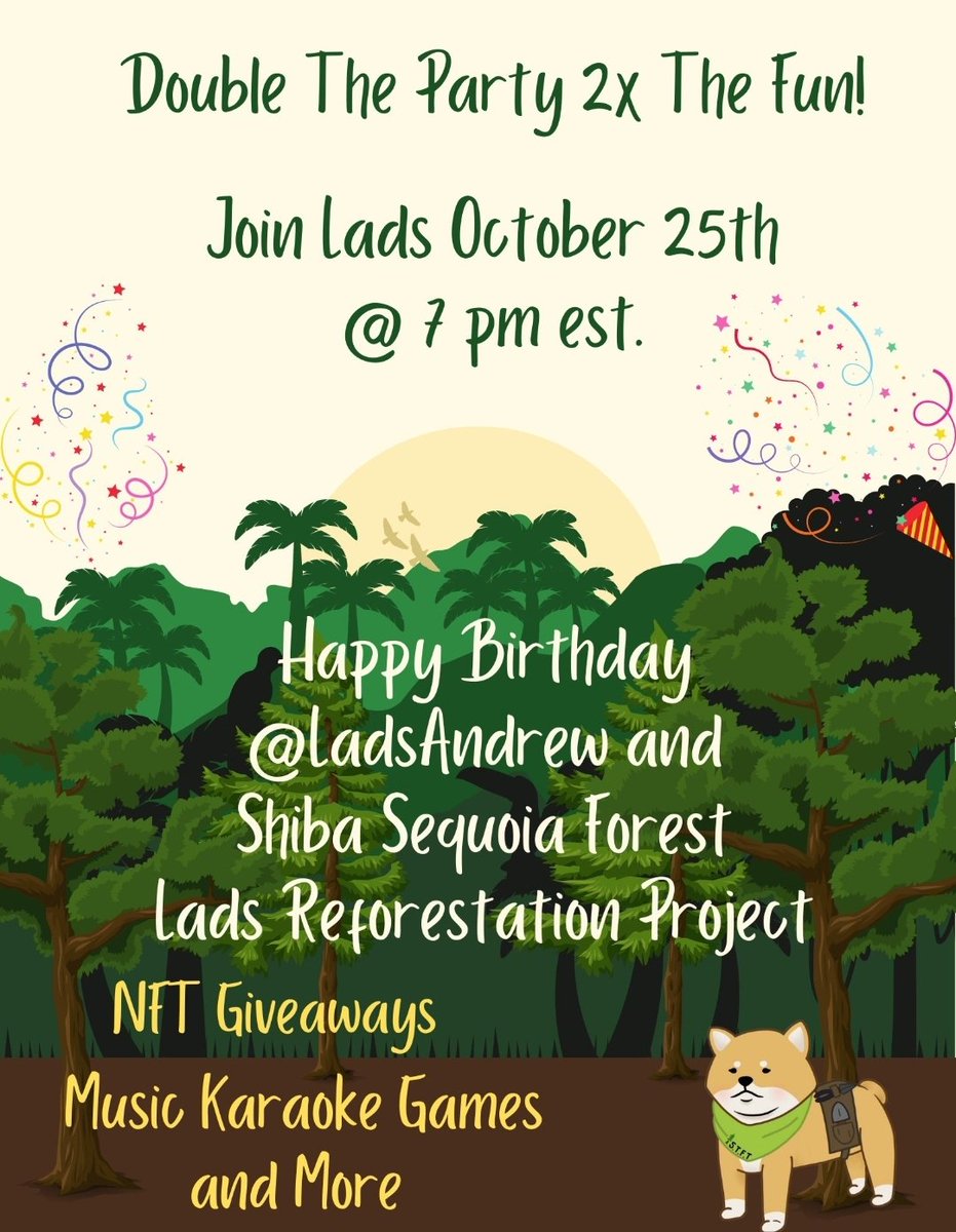 gabby_girl007's tweet photo. Come celebrate @LADSAndrew birthday 🥳💚🌲🎵🥳💚🌲🎵. There will be lots of fun, laughs and prizes. #lads #ladettes 

https://t.co/VMRdgwLSVz https://t.co/DxHItG7jT2