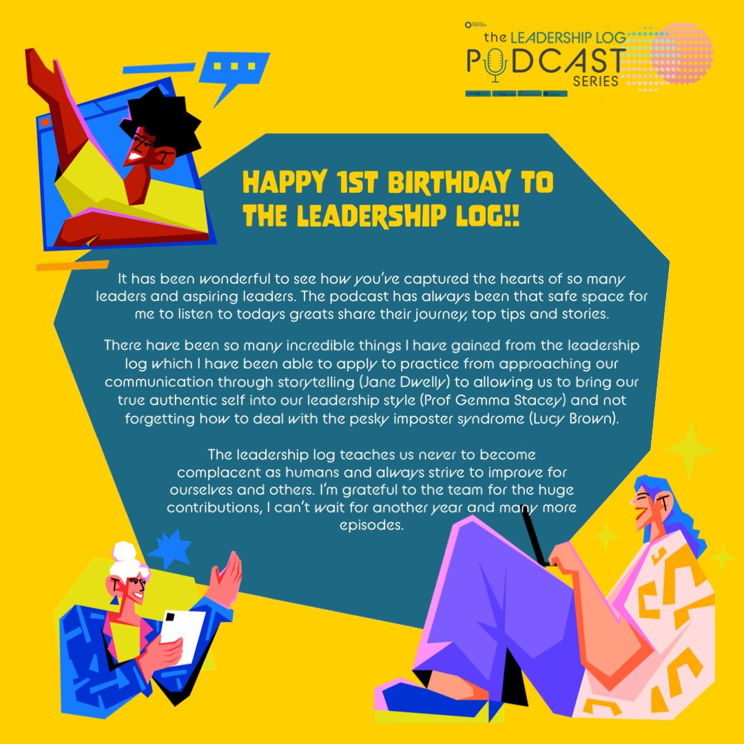 leadership_log's tweet photo. Here is a message from the lovely @stacey_CNIO - she wanted to record a video but that’s always a challenge when your on a train!!!
So she sent us this lovely message instead 😊
Thanks for your kind words Stacey
#EverydayLeadership #Podversary https://t.co/X7dAK8DRl8