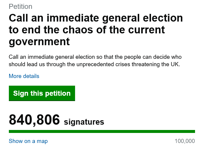 TheLastPersont2's tweet photo. .
Over 840,000 have now signed the petition for an immediate General Election - let's keep it going and get it to 850,000 tonight!

https://t.co/vX00n2BULG
.
#C4News #GeneralElectionN0W #ToriesDestroyingOurCountry #ToriesOut107 
. https://t.co/7yBSHAOTeG
