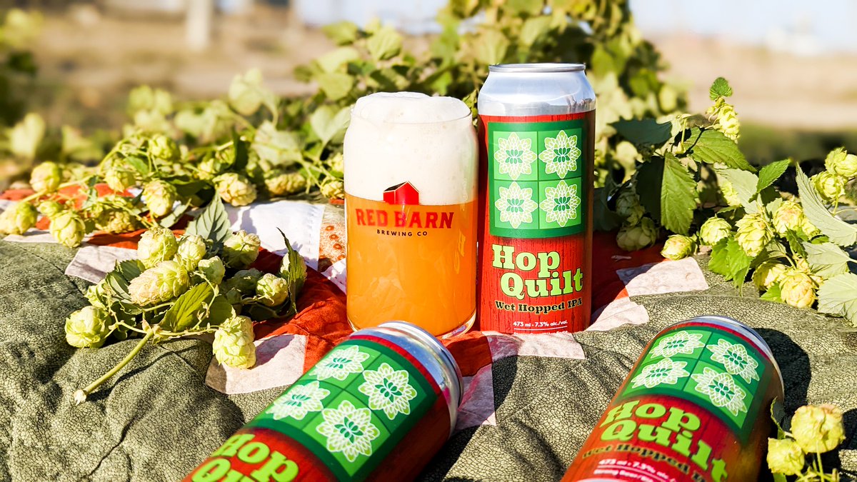 🚨HOP QUILT 2022 is HERE!

Using 175lbs of fresh Triple Pearl, Cascade and Chinook hops from BackRoads Hops Farm give this big IPA a big tangerine and citrus flavour. 

#BoldAndJuicy

#CheersEh
#FamilyFarmBeer