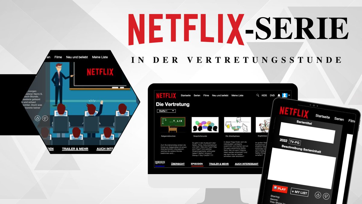Von Herrn S. wurde uns diese tolle Vertretungsstunde mit der Netflix-Methode zur Verfügung gestellt. Sie ist angelehnt an die Arbeit mit dem Netflix-Template und kann sowohl analog als auch digital eingesetzt werden 😊 

Vielen Dank hierfür! ➡️ kms-b.de/2022/10/23/ver…

#twlz