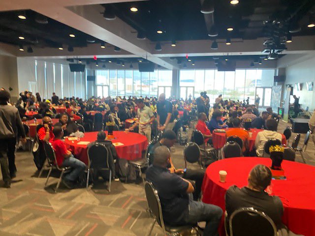 Great turnout at the Young Men of Color Leadership Conference! Students from around the District take their Saturday to hear from local leaders! <a href="/ClarkCountySch/">CCSD</a> <a href="/CCSDCounselors/">CCSD School Counseling</a> #1forKids