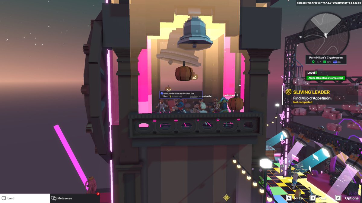 winducoder's tweet photo. @TheSandboxGame I just participated in the Paris Hilton  #Cryptoween Event. Dancing in the Clock Tower check out my screenshot below!
🎃👇 https://t.co/LevPFilnSF