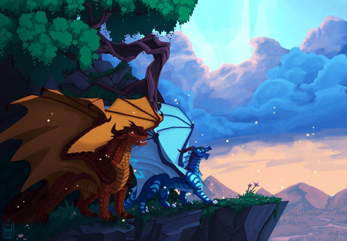 Clay and Tsunami Sunset
#WingsofFire #wof