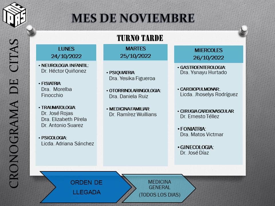 <a href="/ipasme_valencia/">Unidad Médica Valencia</a> Así Andamos! 🗣️🗣️🗣️🗣️Nuevo CRONOGRAMA DE CITAS Turno Tarde Mes de Noviembre serán  entregado los día Lunes 24, Martes 25 y Miércoles 26 de Sep tomar sus previsiones <a href="/IpasmeOficial/">Ipasme Oficial</a> <a href="/_LaAvanzadora/">Yelitze Santaella</a> <a href="/laraydv/">Yessenia Lara</a> <a href="/Aymaraguiar/">@Aymaraguiar</a> <a href="/rafaellacava10/">Rafael Lacava</a> <a href="/mreyesPSUV/">Michael Reyes</a>