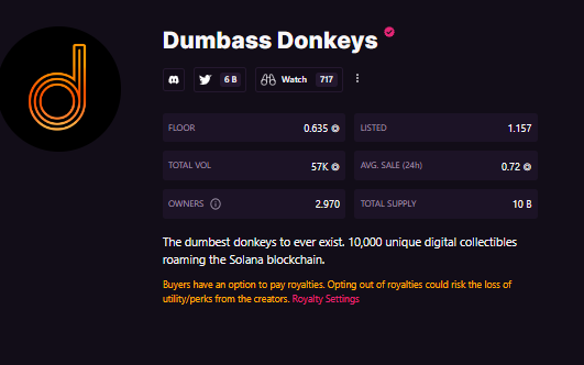 GrayWOLF03CcC's tweet photo. -100 list... 
2 days ago 1250 listed..
HODL HODL HODL
DUMBAS FOLLOW DUMBAS
@dumbass_donkeys @IcedKnife https://t.co/w9KuAACiNc