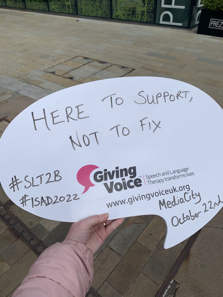 MissBSime's tweet photo. Happy International Stammering Awareness Day! I was part of a group that handed in petitions in Manchester today with @stammer; 25,000 signatures about getting a better representation of people who stammer in the media #ISAD2022 #SLT2B #itshowwetalk #nodiversitywithoutdisfluency https://t.co/3VDhFrV6zU
