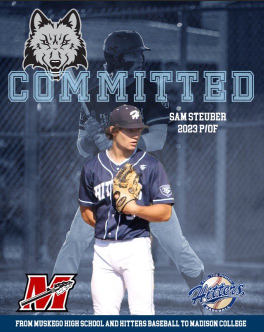 SamSteuber's tweet image. Thank you to my family, friends and coaches. Next stop Madison College. 🐺
@hittersbaseba11 
@BaseballMuskego