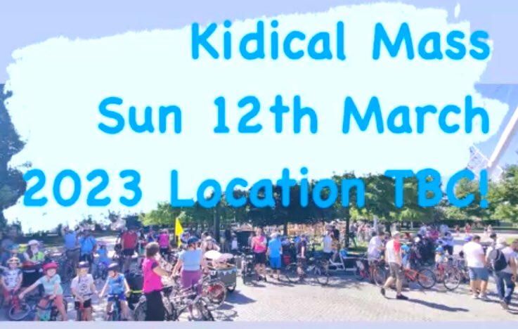 Next Kidical Mass London 🎉 📢 Sunday 12th March 2023 - Blackfriars Bridge to Coal Drops Yard - Meeting point TBC! Hopefully @IBikeLondon @lewicyclists and @cities_clean will be joining 🚲 🚲 🚲 🚲 🚲