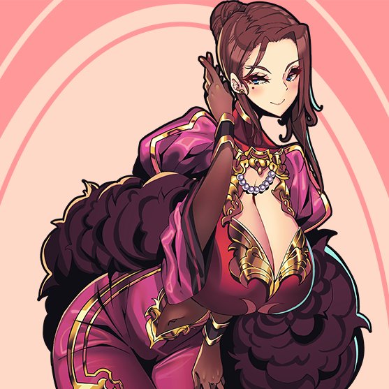 同人ゲーム「勇者の野望」の敵キャラ
名前は「戌神・おつや」
彼女は村正の母にして戌神ノ国の序列二位
の王女です!
夫である戌神・永勝は拾ってきたブレードとパールを大事にしているが
自分の子でないブレードの事を忌み嫌い
ただただ戦上手な女好きだと毛嫌いしている 