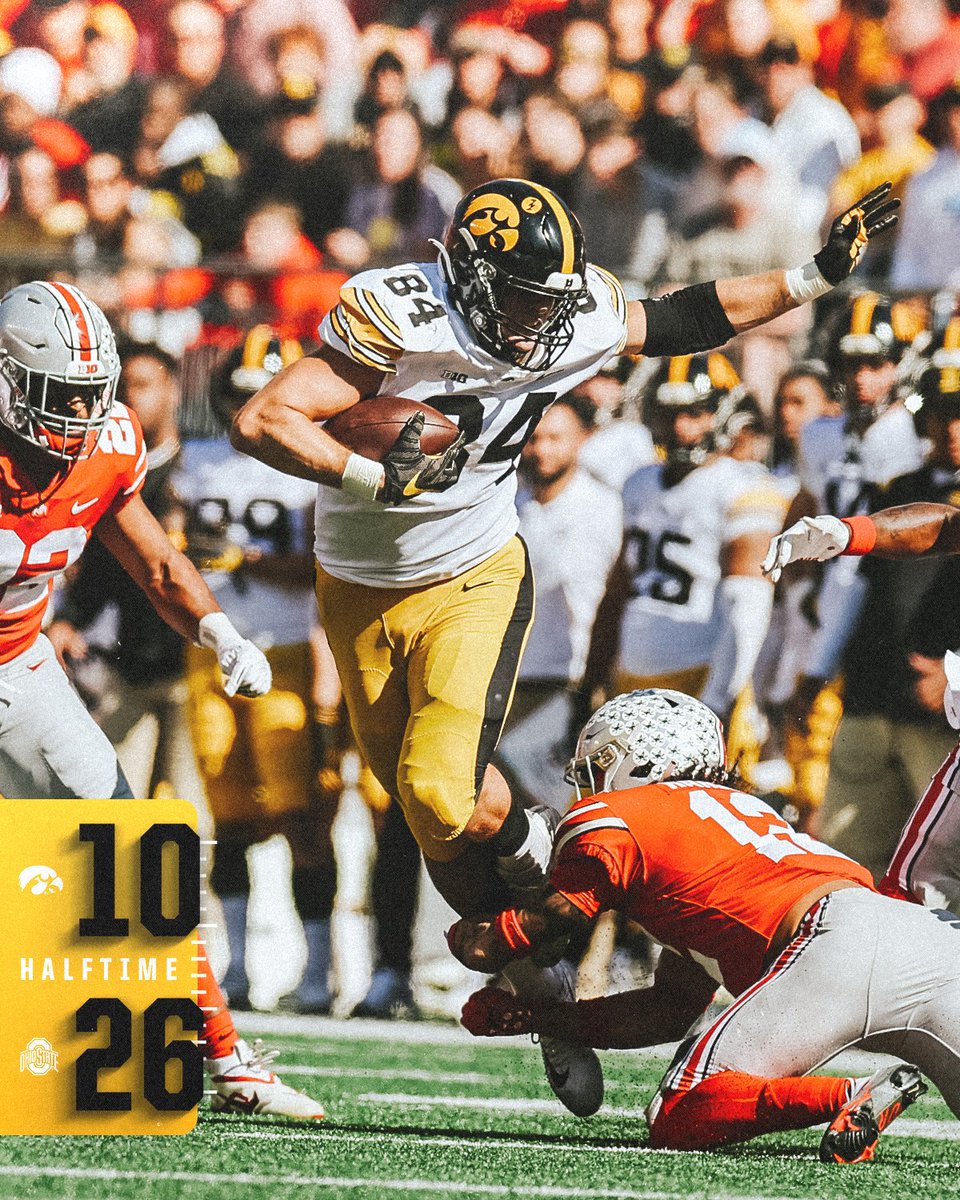 Halftime in Columbus. #Hawkeyes