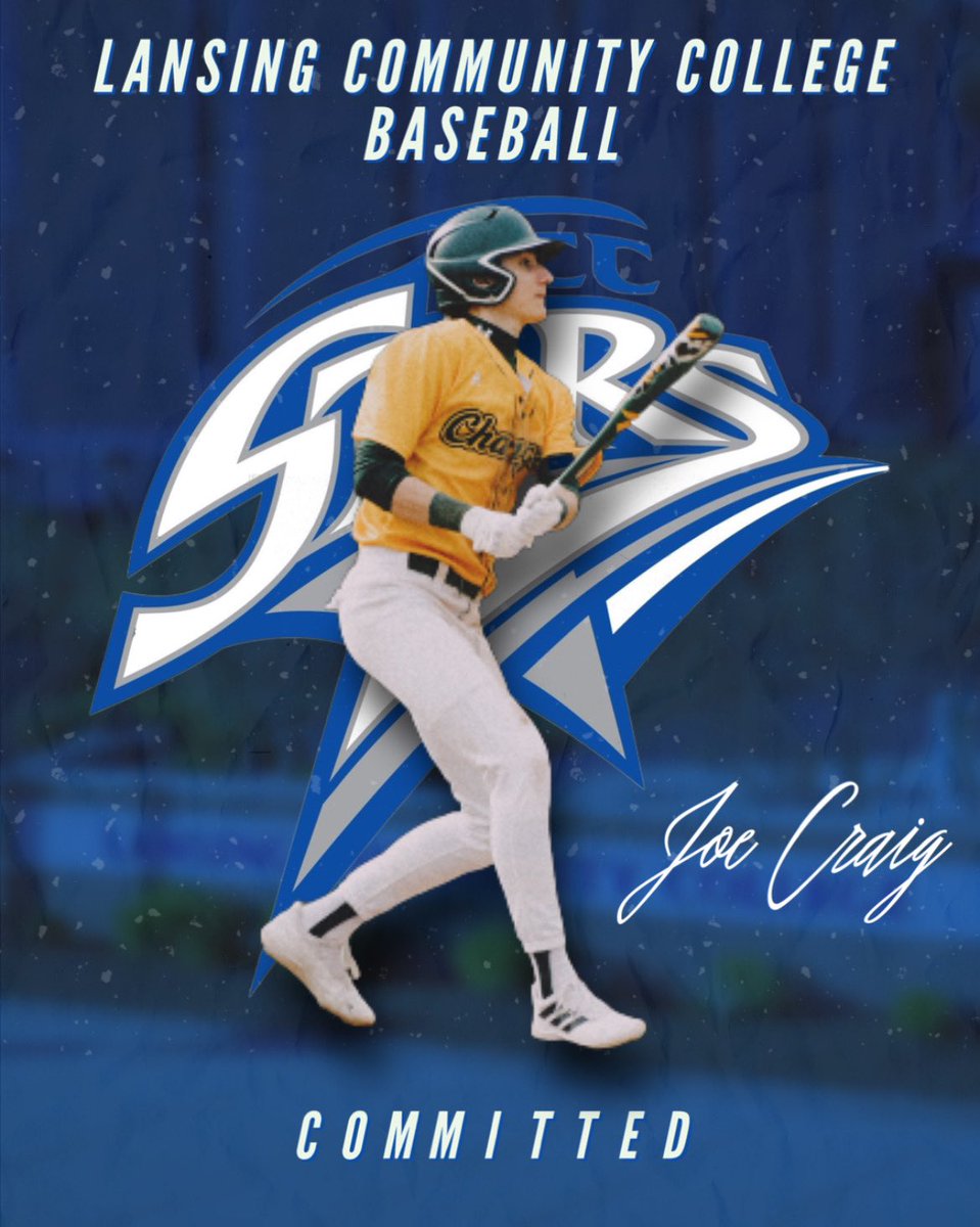 joecraig164's tweet photo. I am excited to announce my commitment to Lansing
Community College. I would like to thank the coaches at LCC for this opportunity, my family, Coach Juday, Coach Palacios, Coach DiBenedetto, and my trainer Steve Harrington for everything they've done for me. Go stars! 🔵⚪️ https://t.co/1qJZ9AsEEW