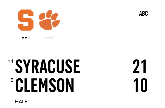 CFBONFOX's tweet photo. Clemson hasn't lost at home since November 12, 2016 👀 https://t.co/R9giNhpxkb