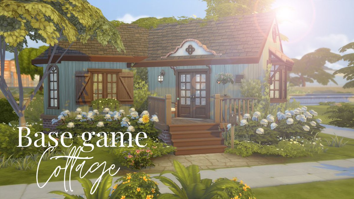 Camilletalks's tweet photo. Bon il est temps de le dire ici, si vous ne le savez pas, j'ai repris ma chaîne YT pour parler de Sims🥰 Et comme le jeu est gratuit désormais, j'ai fait un petit cottage 'base game' pour fêter ça https://t.co/3jtiwutoCW https://t.co/GEleUl8hSM