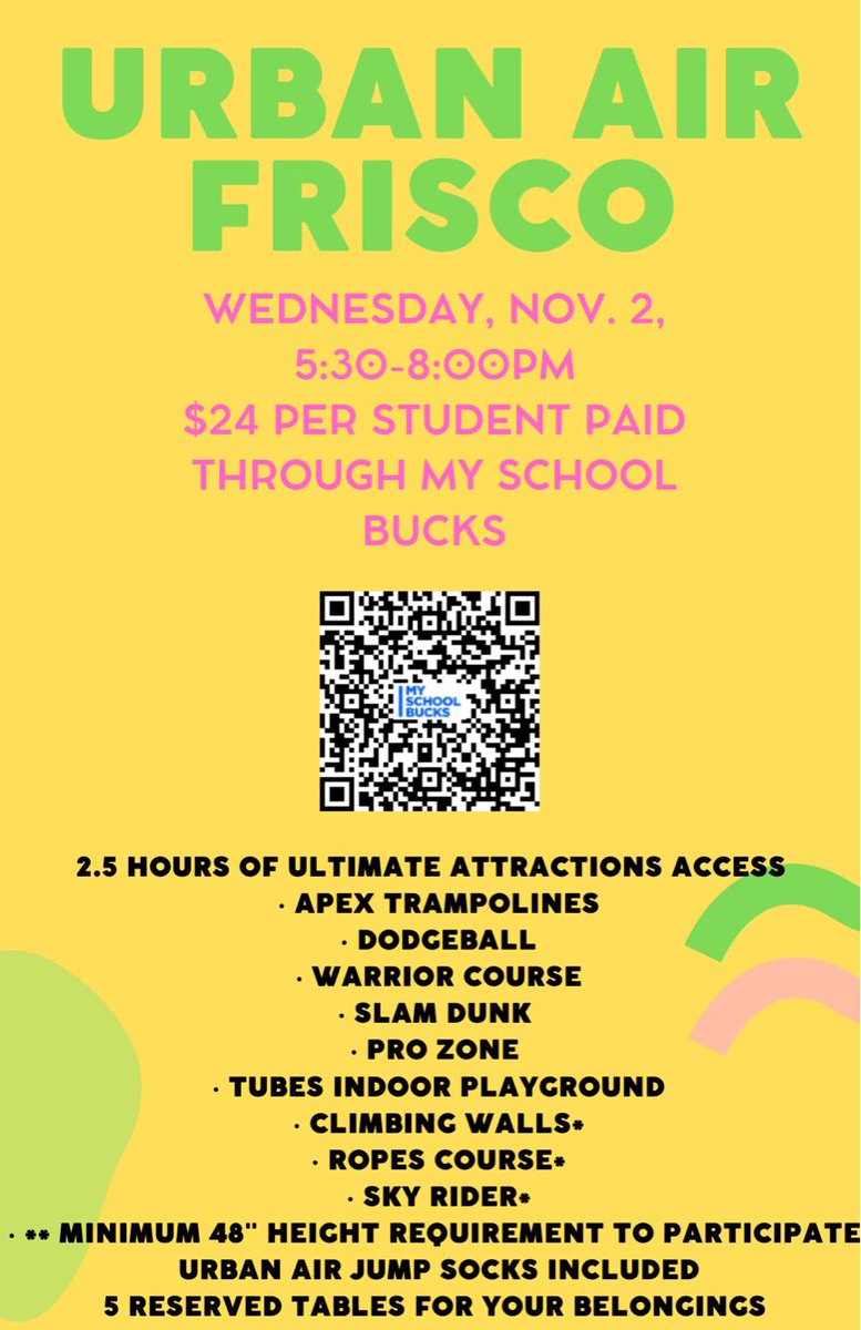 Rogers choir social coming up November 2nd! Wear your choir shirt!