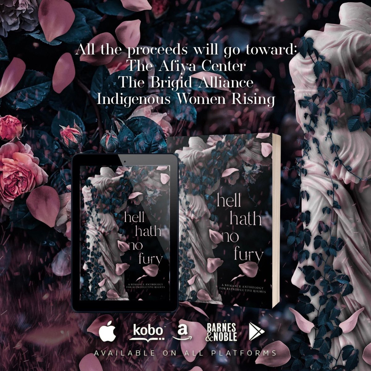❤️‍🔥 NOW LIVE! ❤️‍🔥
Hell Hath No Fury is #AvailableNow on #AllPlatforms...
A Romance Anthology for Reproductive Rights
We will not be silent.
We are the storm.
✨Amazon: amzn.to/3AxNOQ1
✨B&amp;N: bit.ly/3IF3zH3
✨All other retailers: books2read.com/u/bw16Jy
#Bookstoread