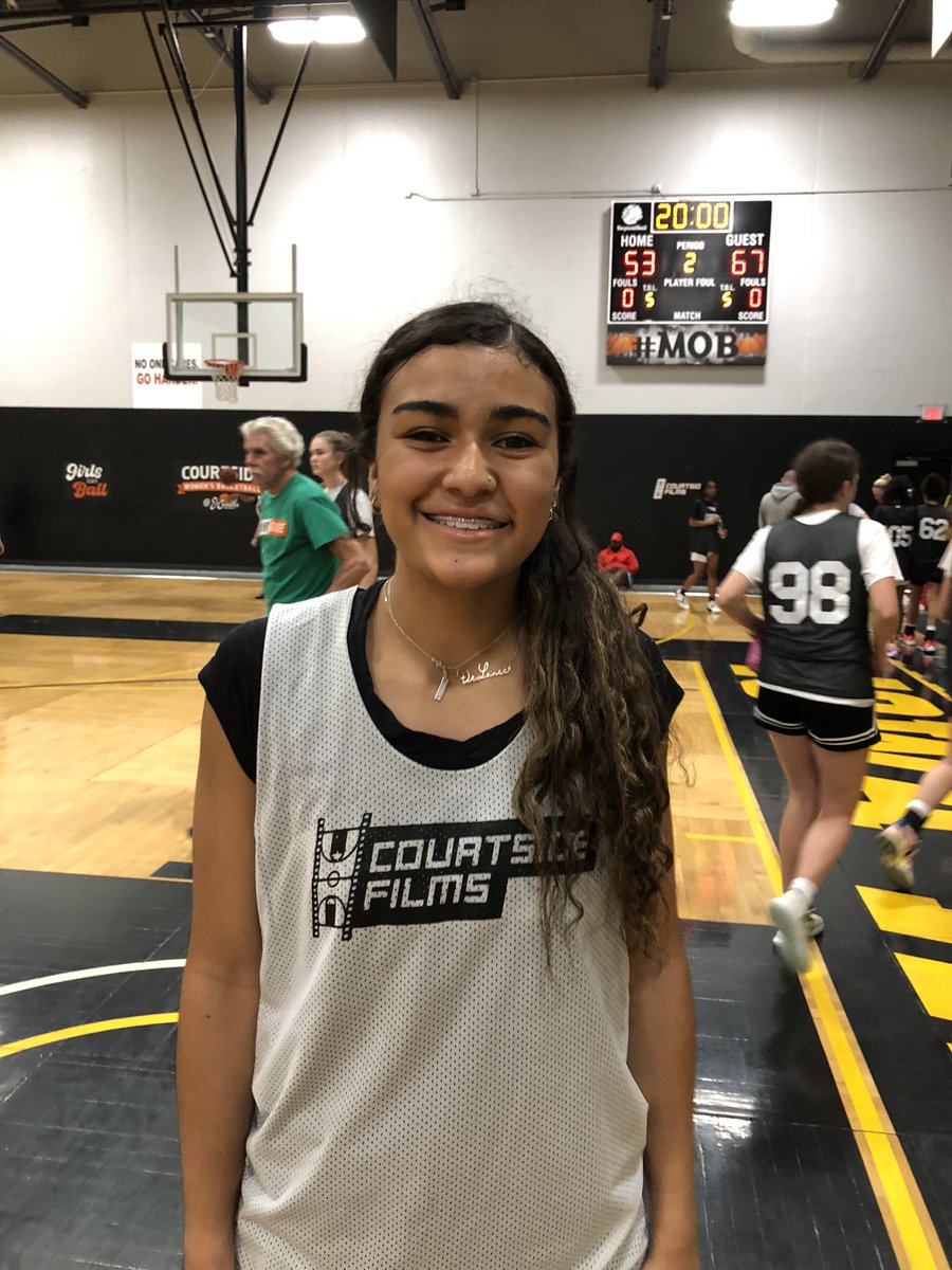 Class of 2024 DeLanee Seay brings length, handle and buckets to pg spot! Has polished touch on pull-up jumpers!